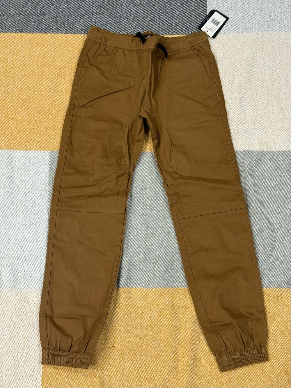 Men's Brown Drawstring Jogger Pants by